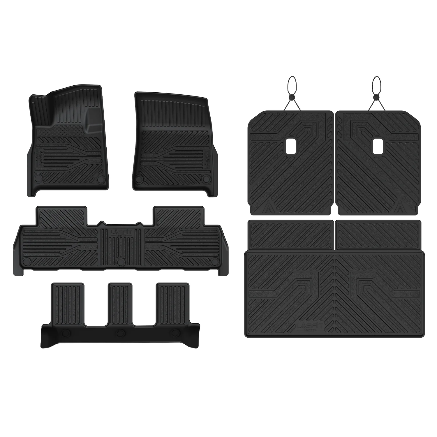 Fit for 2025 Rivian R1S Floor Mats & Cargo & Seatback Mat