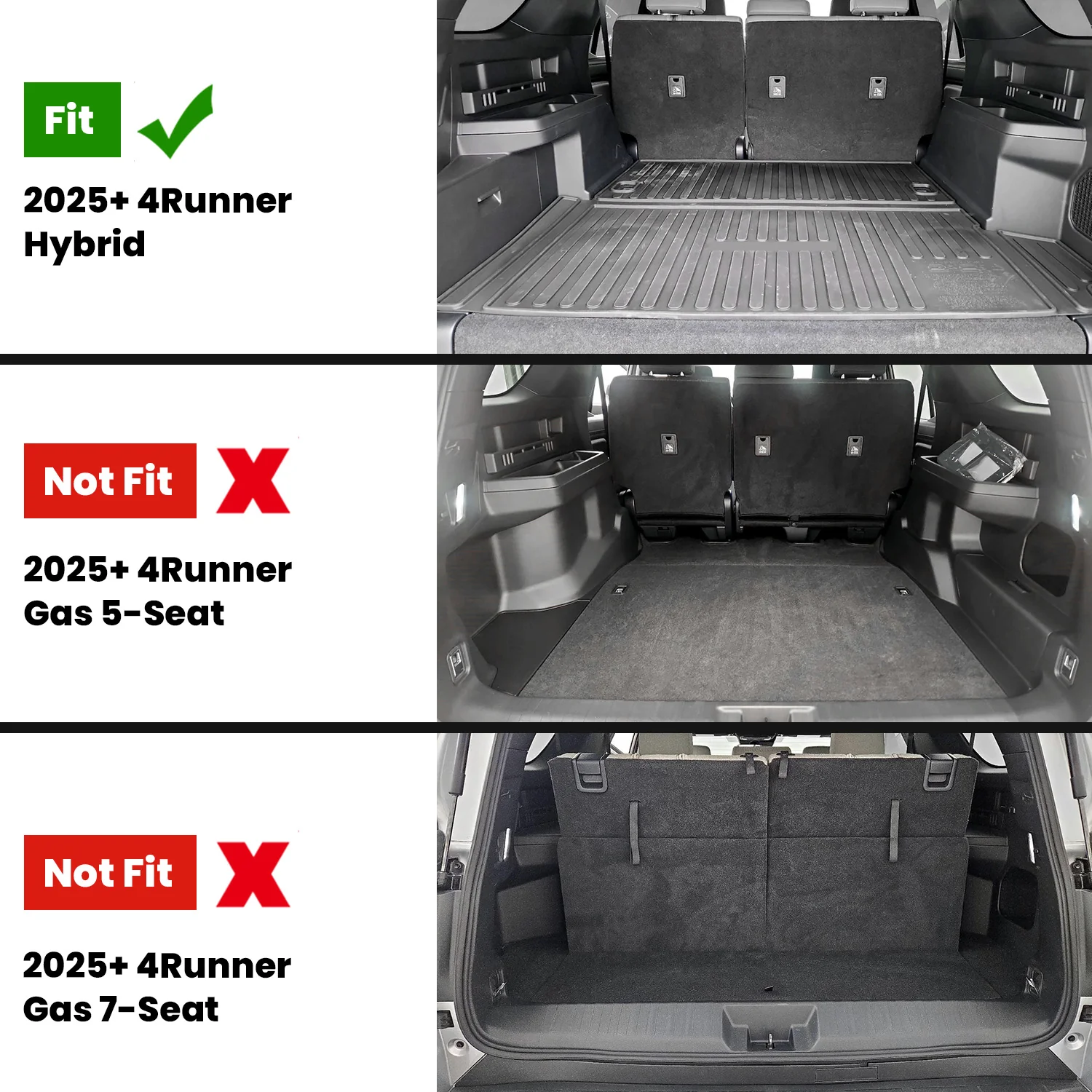 Fit for 2025-2026 Toyota 4Runner Floor Mats or Seatback Mat or Cargo Mat - Image 70