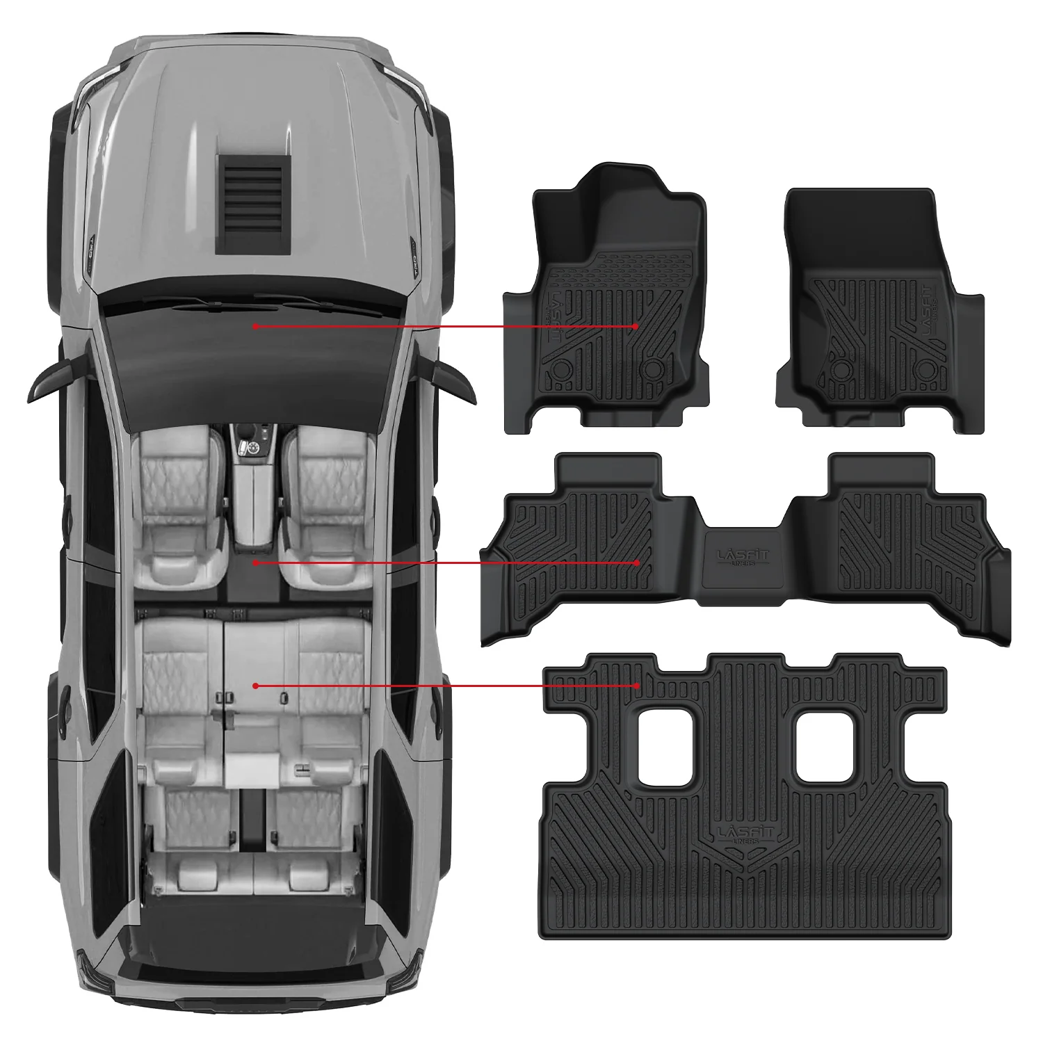 Fit for 2025-2026 Toyota 4Runner Floor Mats or Seatback Mat or Cargo Mat - Image 80
