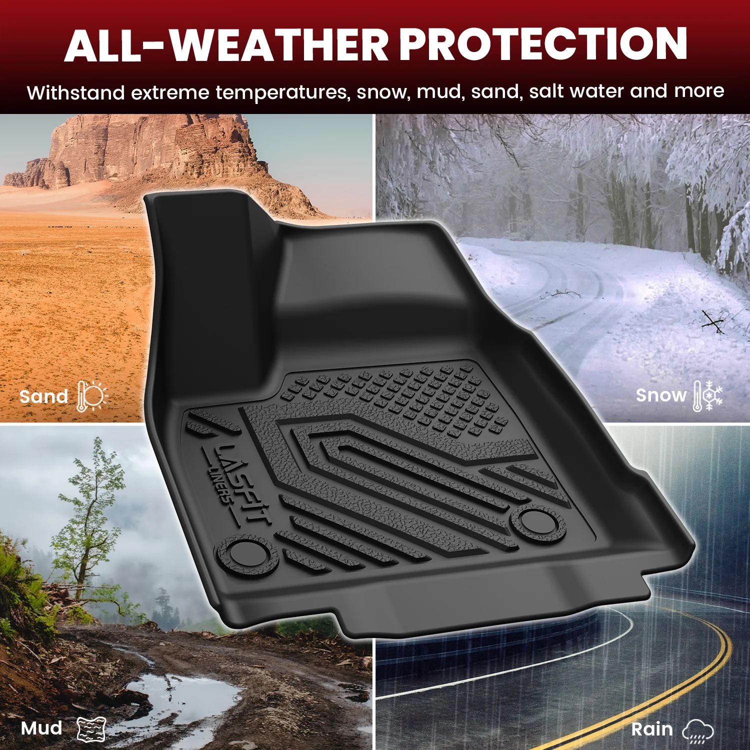 Fit for 2026 Nissan Leaf Floor Mats & Seatback & Cargo Mats - Image 6