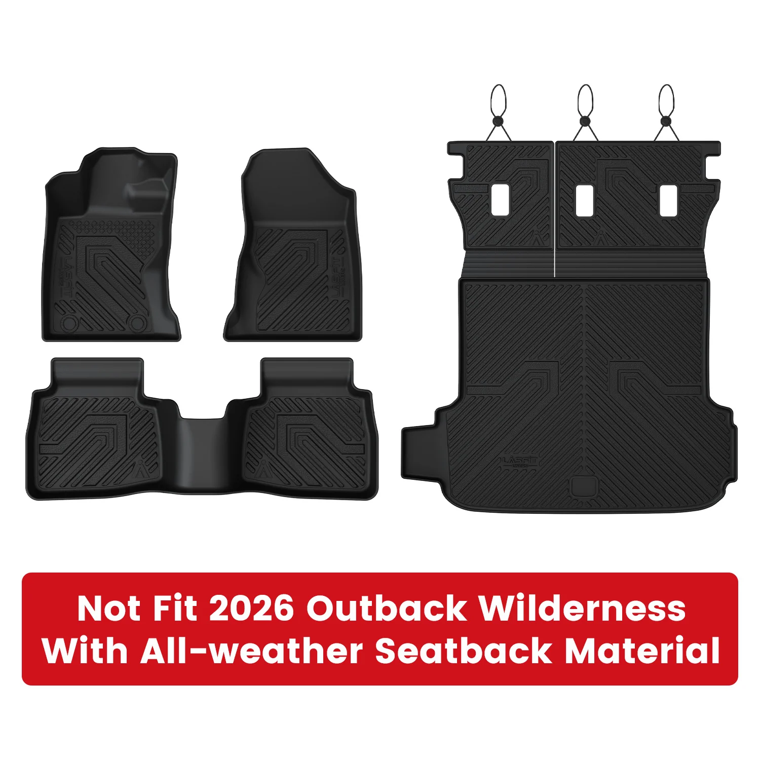Fit for 2026 Subaru Outback Floor Mats or Seatback & Cargo Mats, Cargo Mat Fits Models Without Subwoofer Only