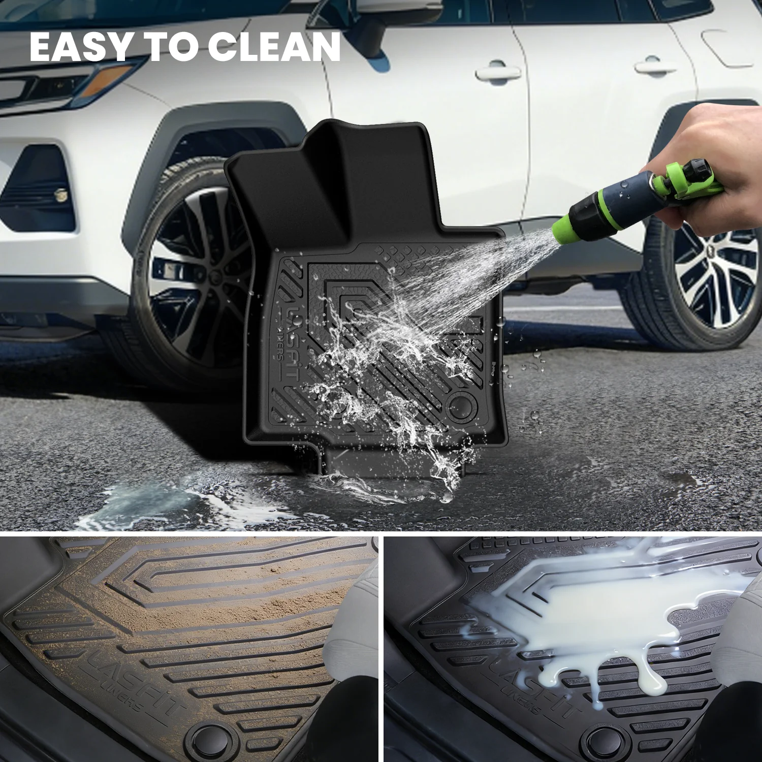 Fit for 2026 Toyota RAV4 Hybrid Floor Mats or Seatback & Cargo Mats, Not Fit Plug-in Hybrid - Image 17