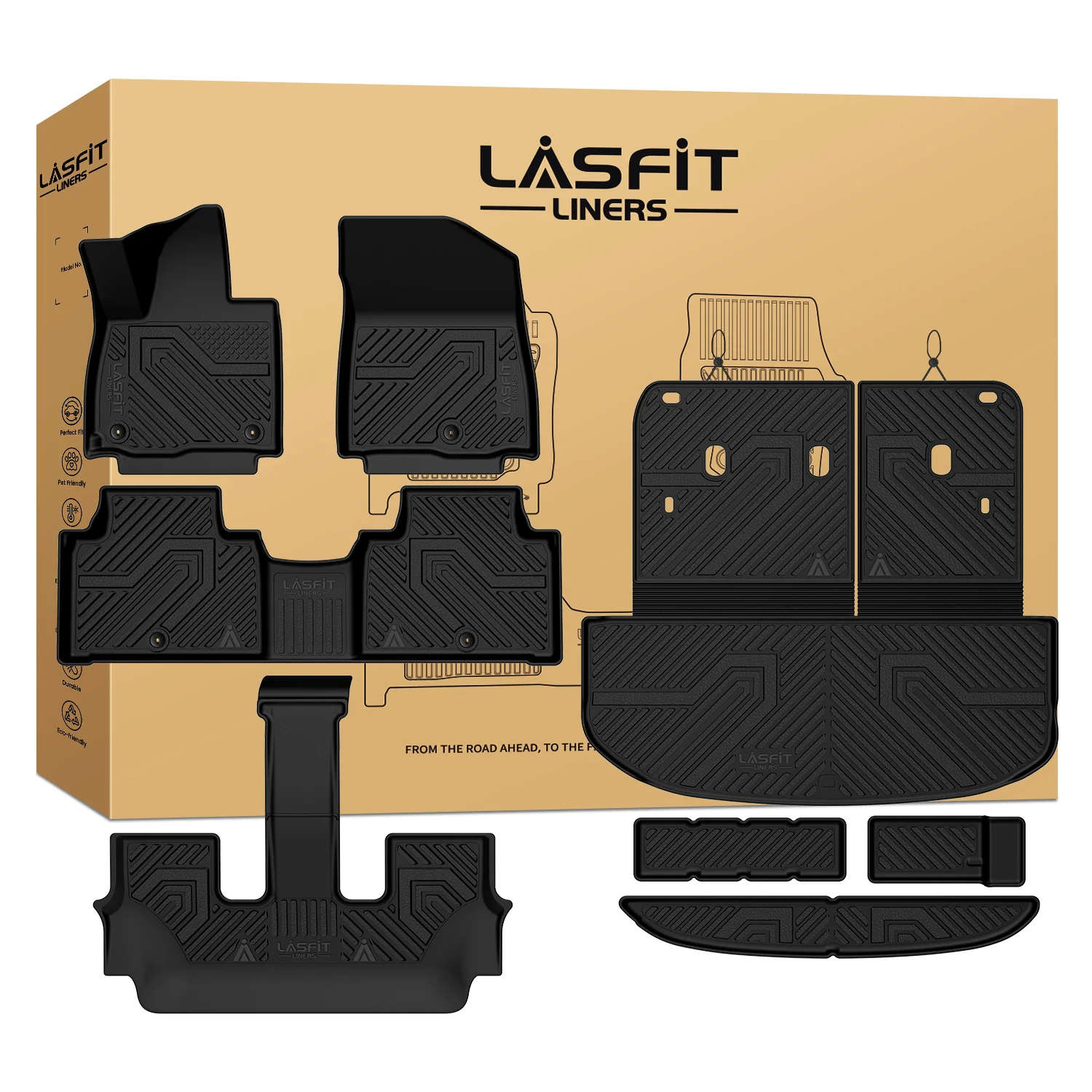 Fit for 2027 Kia Telluride Floor Mats or Seatback & Cargo & Rear Trunk Mat - Image 11