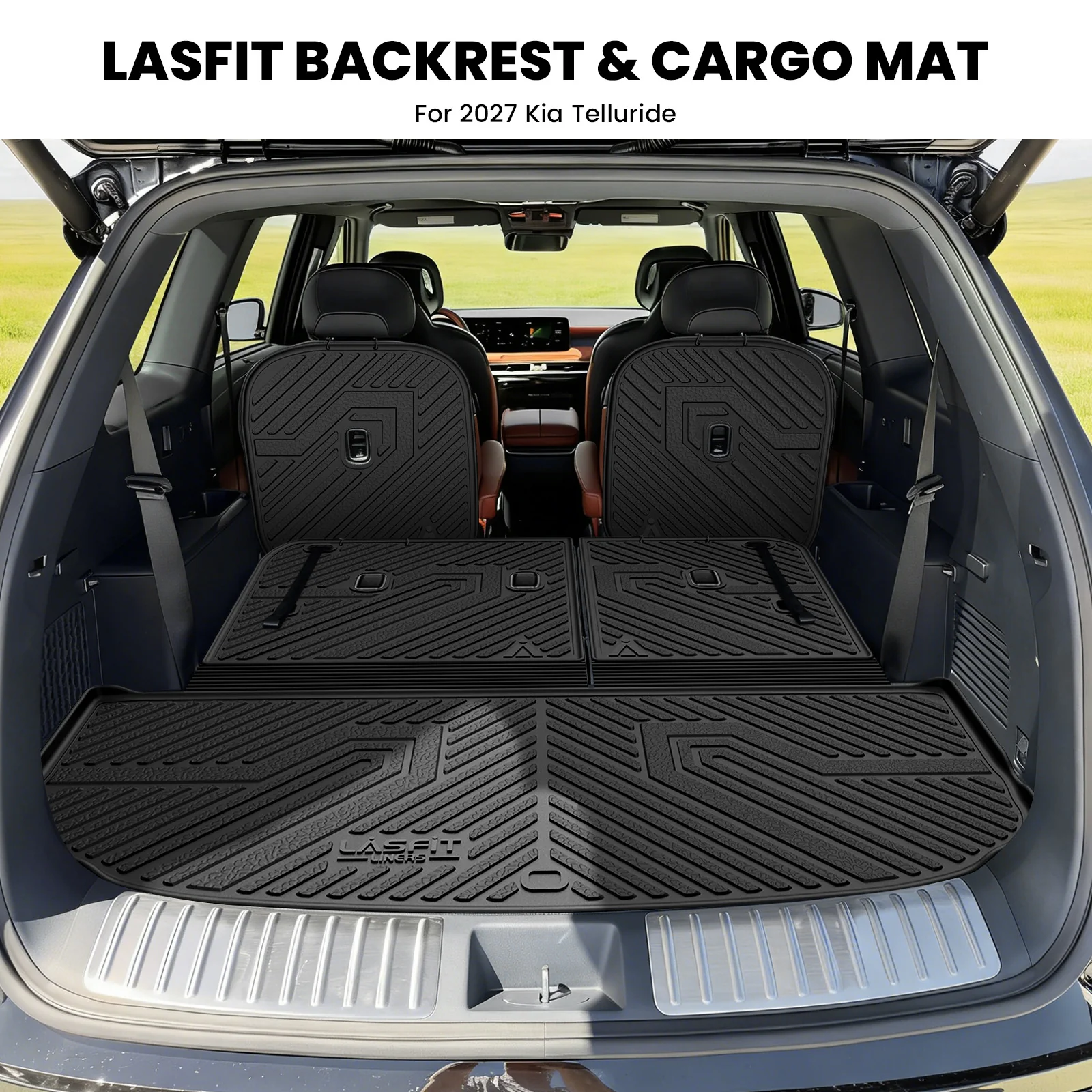Fit for 2027 Kia Telluride Floor Mats or Seatback & Cargo & Rear Trunk Mat - Image 23