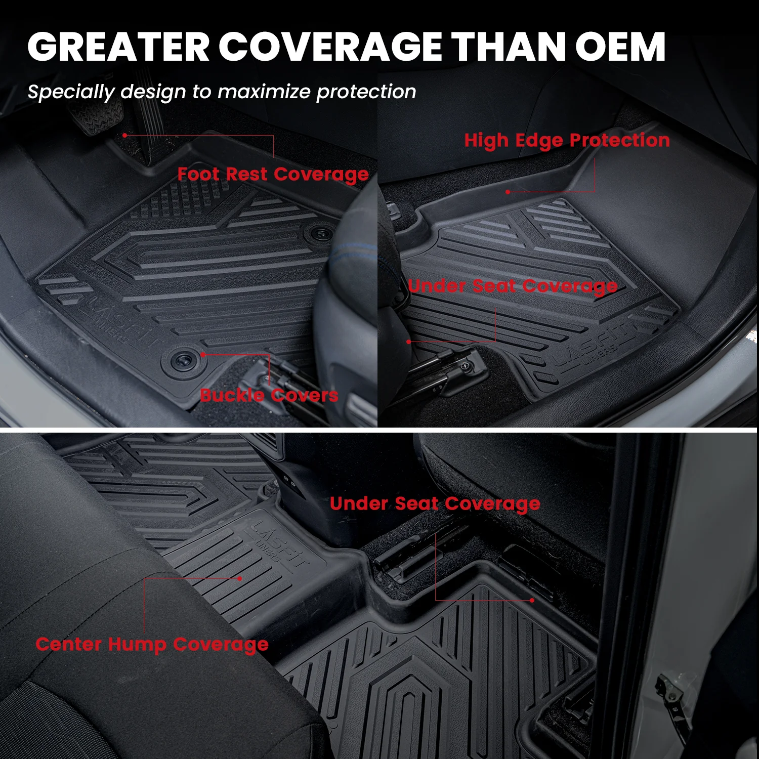 Fit for 2027 Kia Telluride Floor Mats or Seatback & Cargo & Rear Trunk Mat - Image 4