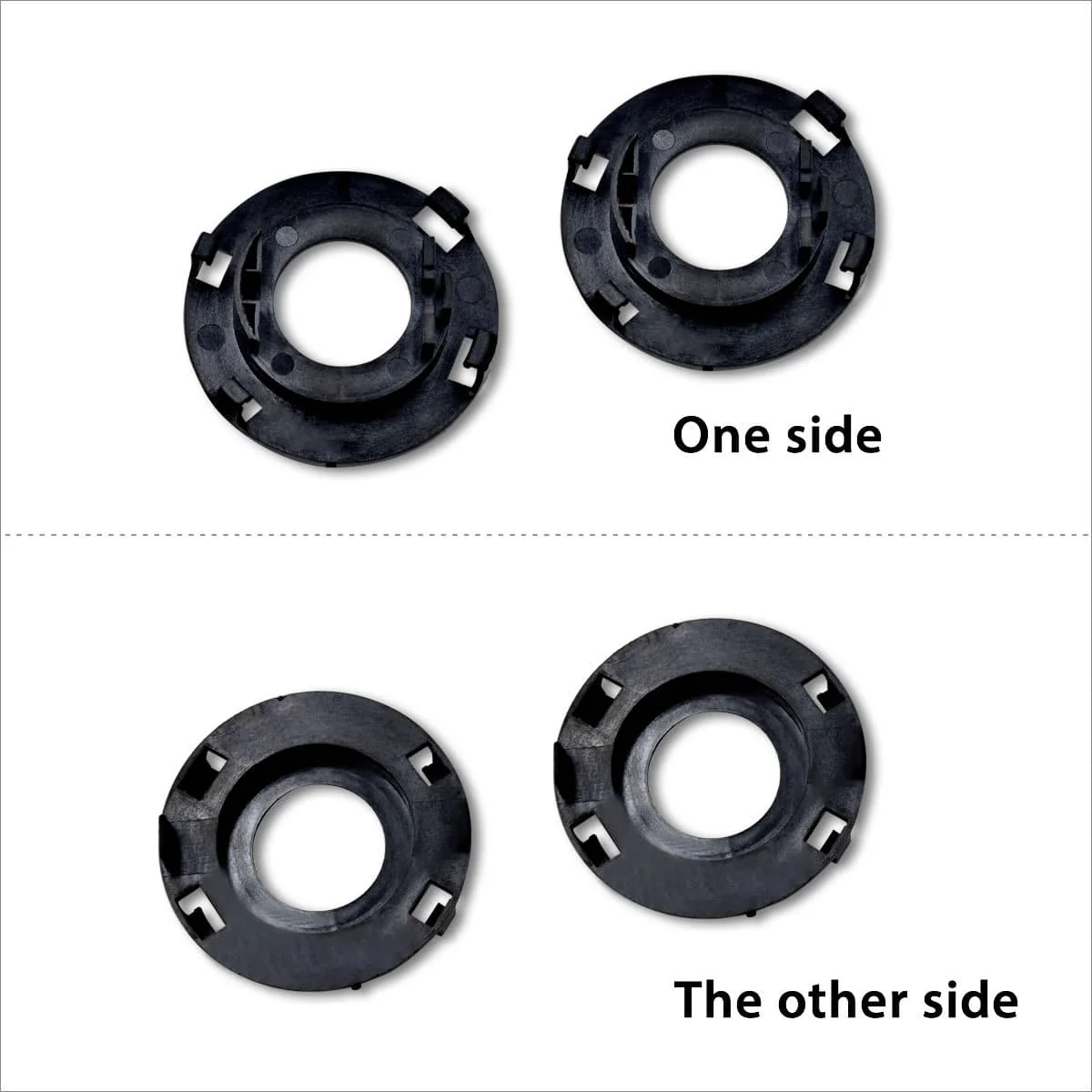 TK117 2x H7 LED Bulb Holder Adapter Retainer Fit for Hyundai Kia - Image 4