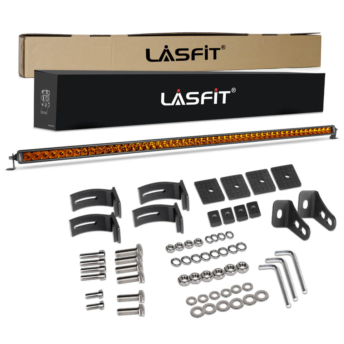 52" Light Bar Hood Mount Kit For 2018-2024 Jeep Wrangler JL Gladiator JT | LASFIT - Image 37