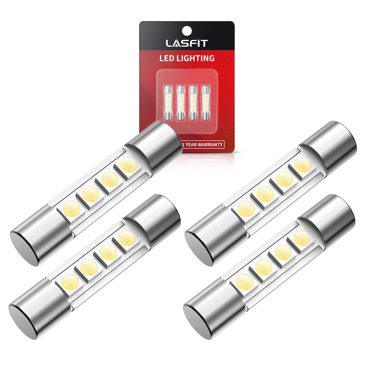 6614F 6614 LED Vanity Mirror Sun Visor Light Bulb, 4 Bulbs - Image 13