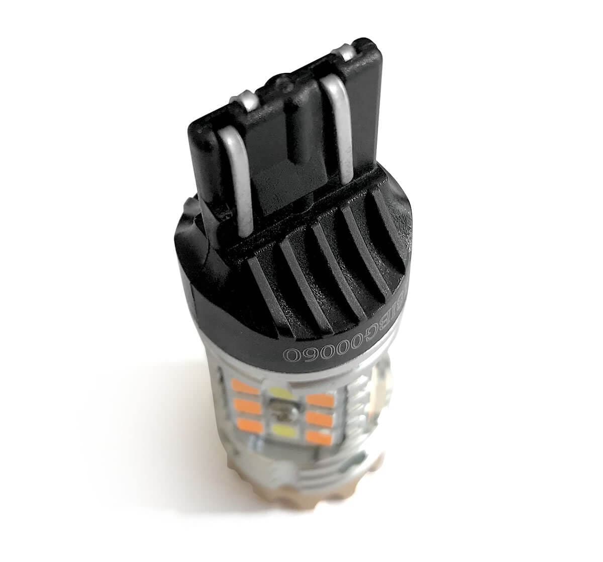7443 7444 CANBUS Error Free Anti Hyper Flash Switchback LED Turn Signal Light Dual Color Blinker Bulb-CK Socket, 2 Bulbs - Image 13