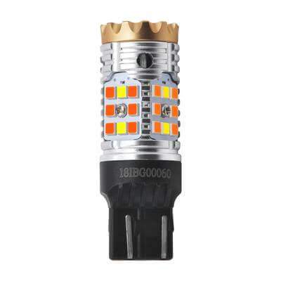 7443 7444 CANBUS Error Free Anti Hyper Flash Switchback LED Turn Signal Light Dual Color Blinker Bulb-CK Socket, 2 Bulbs - Image 14