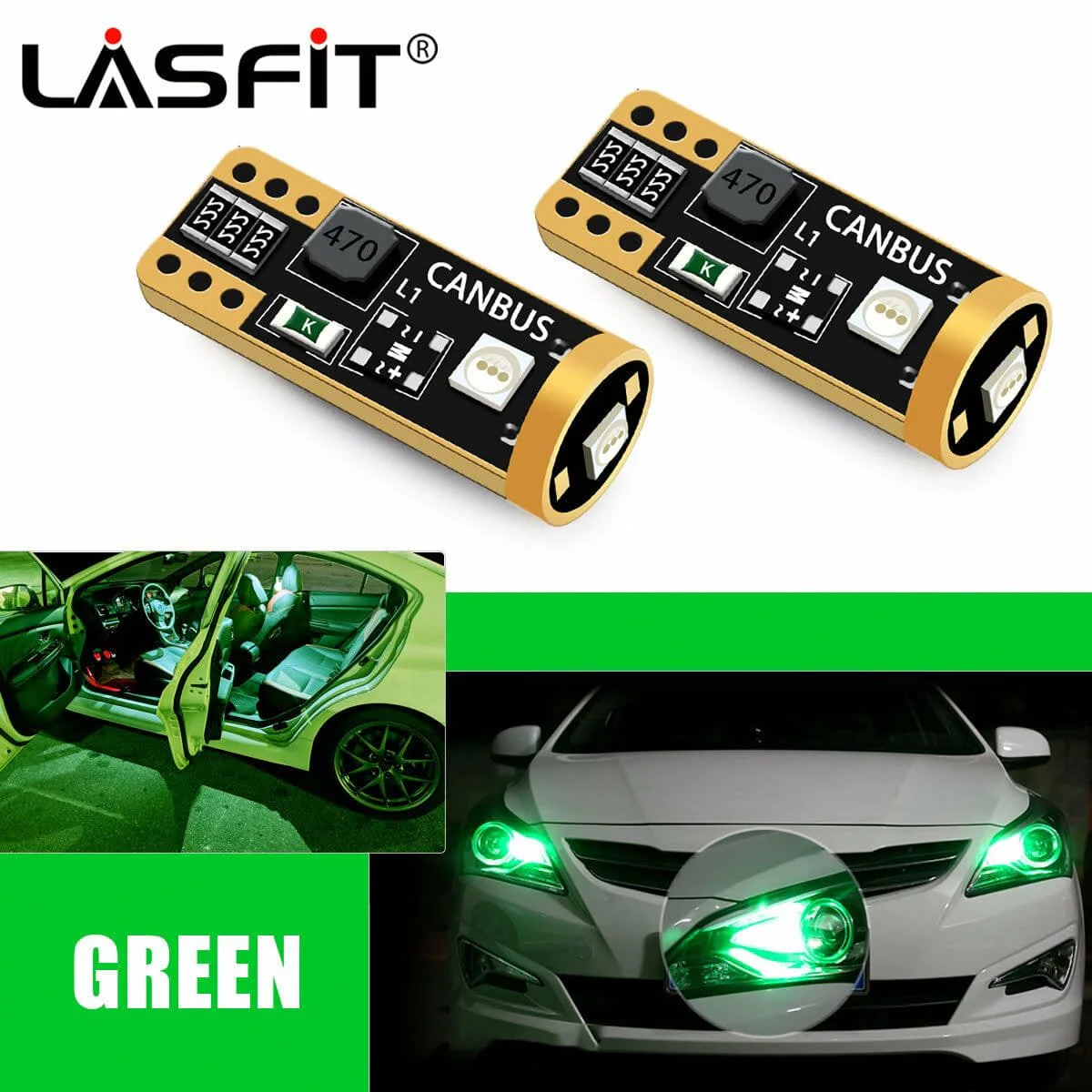 8 Colors License Plate Dome Map Side Marker T10/ 168/ 194 Bulbs | CANBUS Error Free, 1 Pair - Image 23