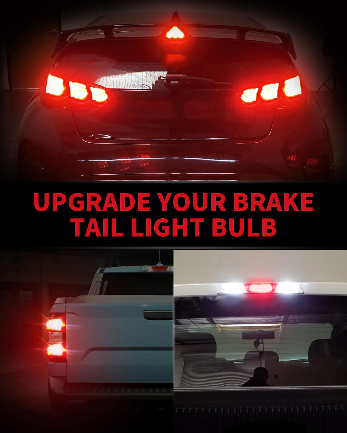 921 912 T15 W16W LED Third Brake Light Bulbs 3rd Brake LED Bulbs, 2 Bulbs - Image 6