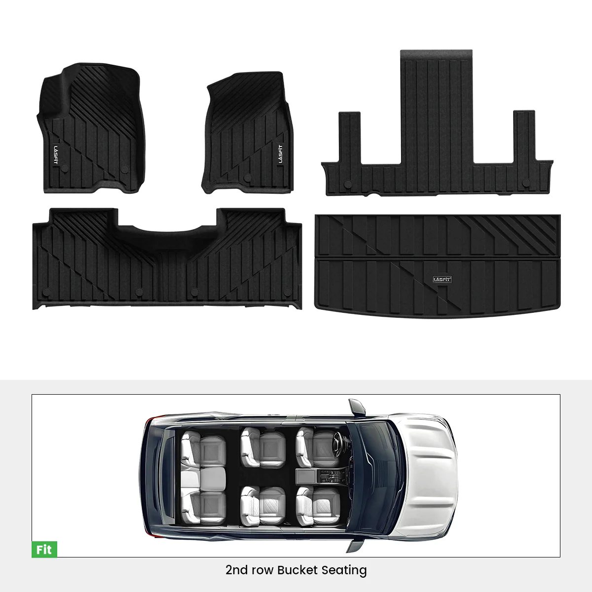 Fit for 2021-2026 Cadillac Escalade Floor Mats or Seatback & Cargo Mat, Not for ESV or 2025 Escalade IQ - Image 3