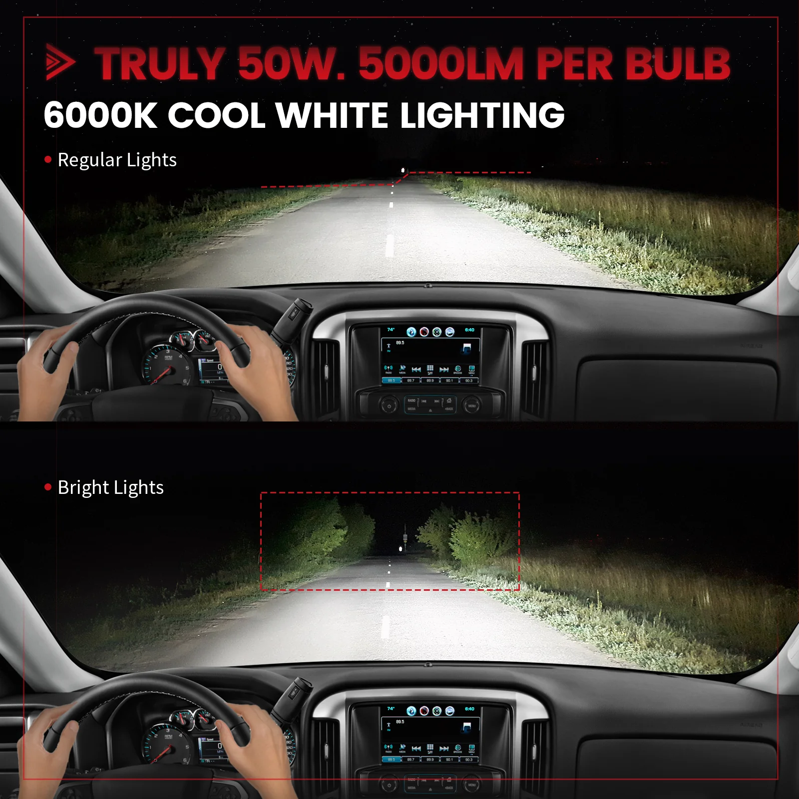 Fit for 2016-2018 Chevrolet Silverado 1500 Custom D5S HID to LED Conversion Bulbs | Pro-DC Series - Image 5