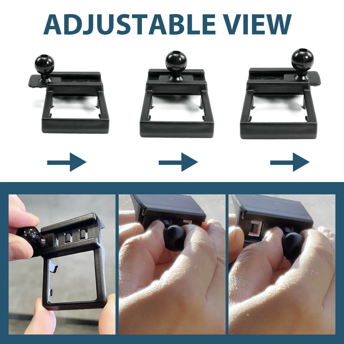 Custom Car Air Vent Clip For 0.67'' Joint Ball Cell Phone Holder - Image 14