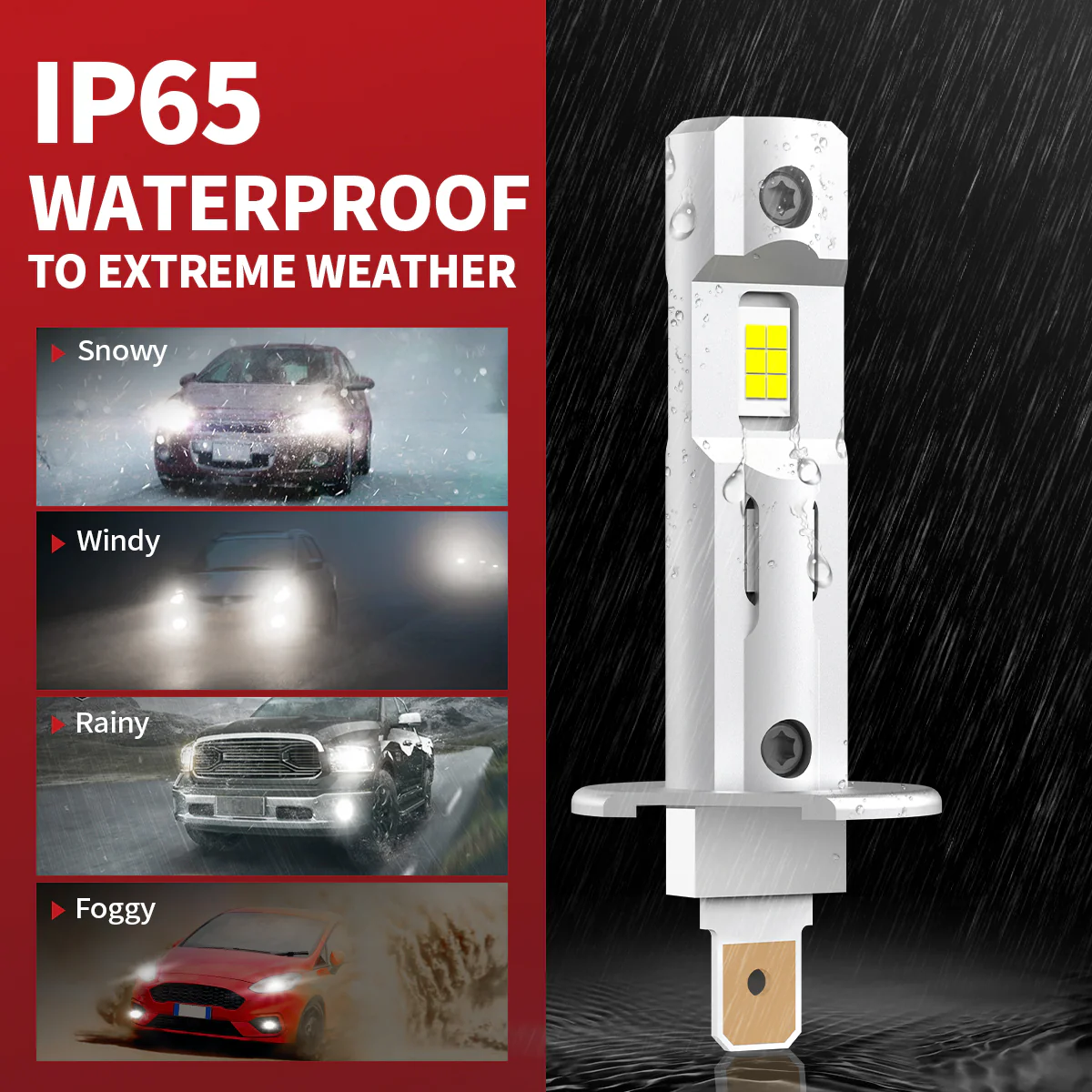 L1 Plus H1 LED Bulbs 40W 4000LM 6000K | 2 Bulbs - Image 10