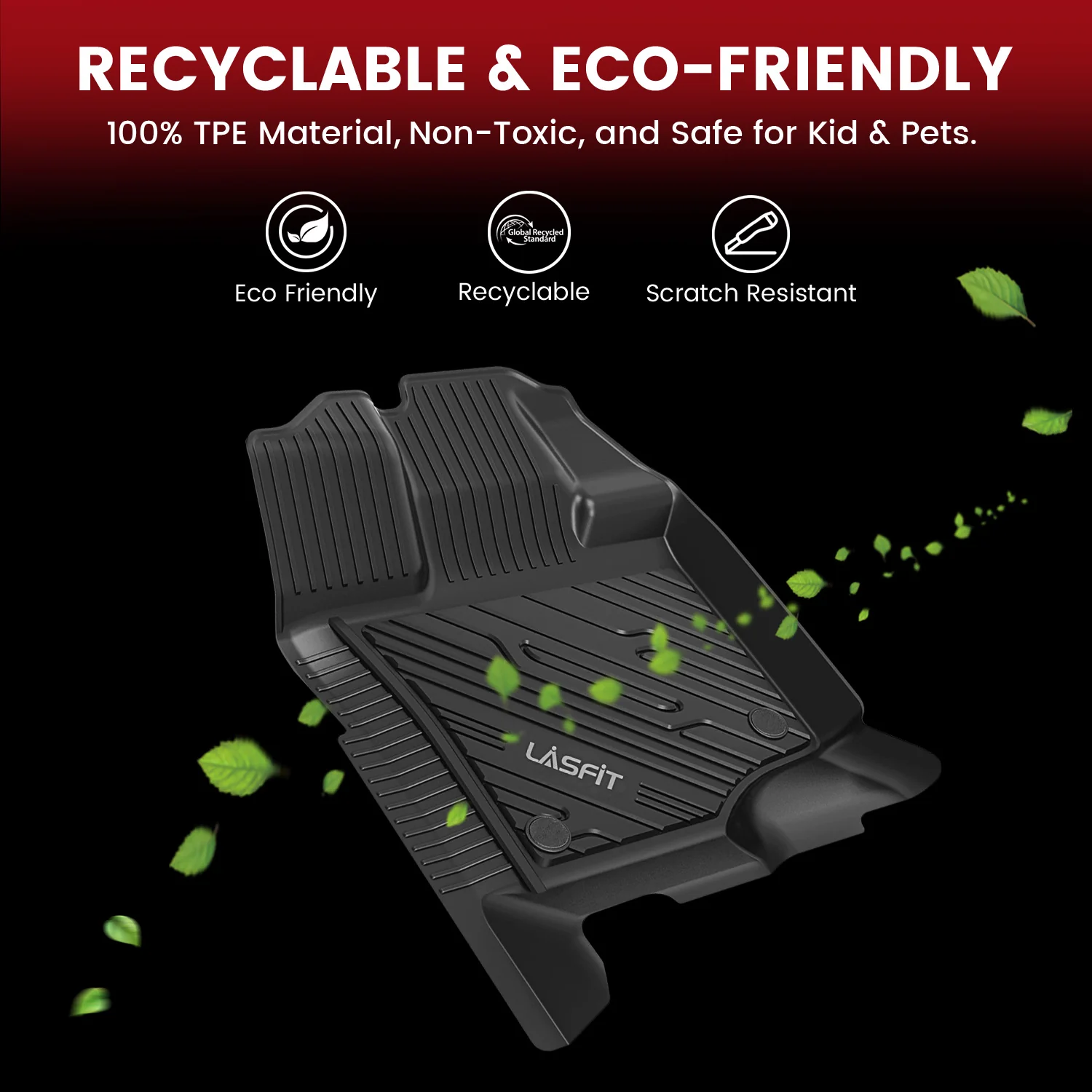 Fit for 2017-2026 Ford F-250 F-350 F-450 F-550 Crew Cab/ Super Cab Floor Mats, Only Fit Carpet Floor with Factory Storage - Image 26