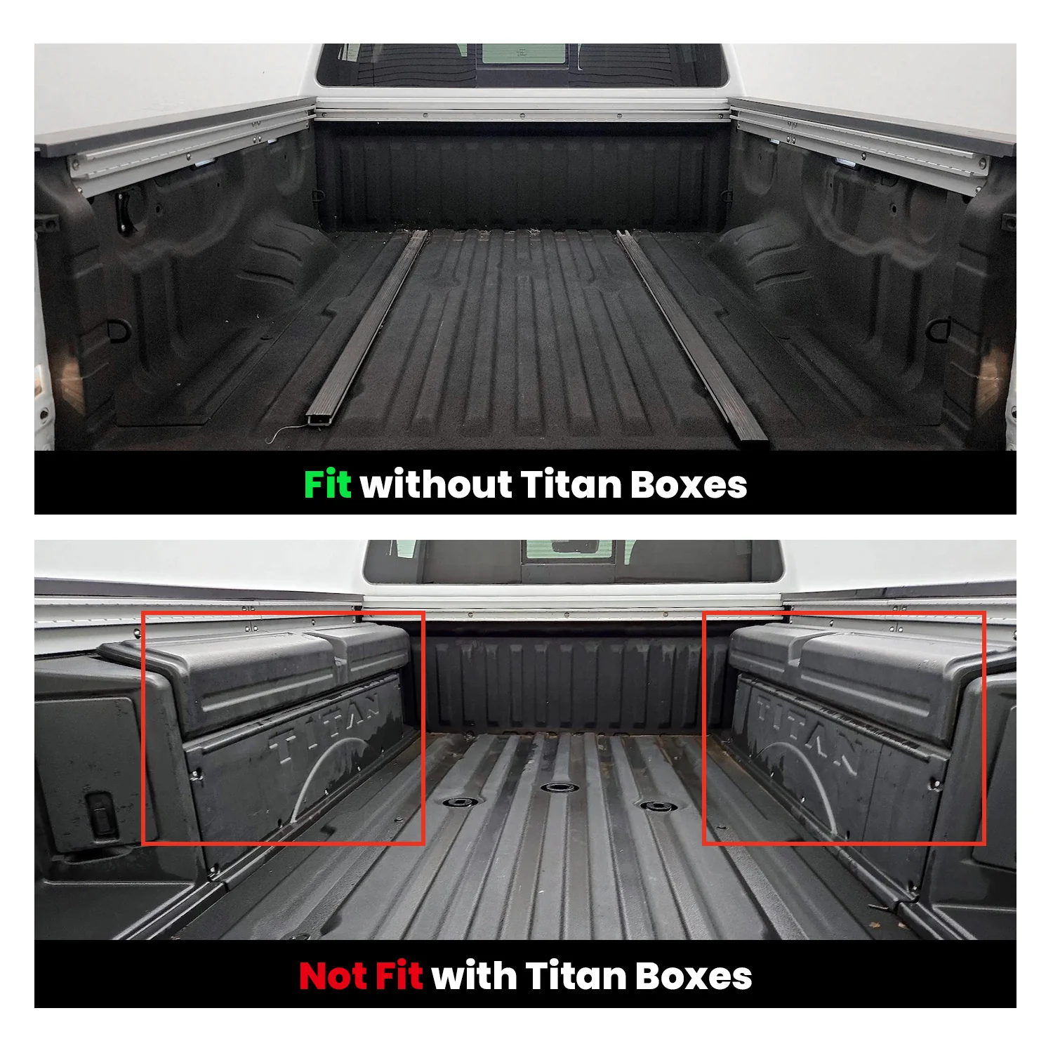 Fit for 2016-2024 Nissan Titan XD 67.0 inches Heavy Duty Truck Bed Mats, Not Fit Drop-in liners - Image 2