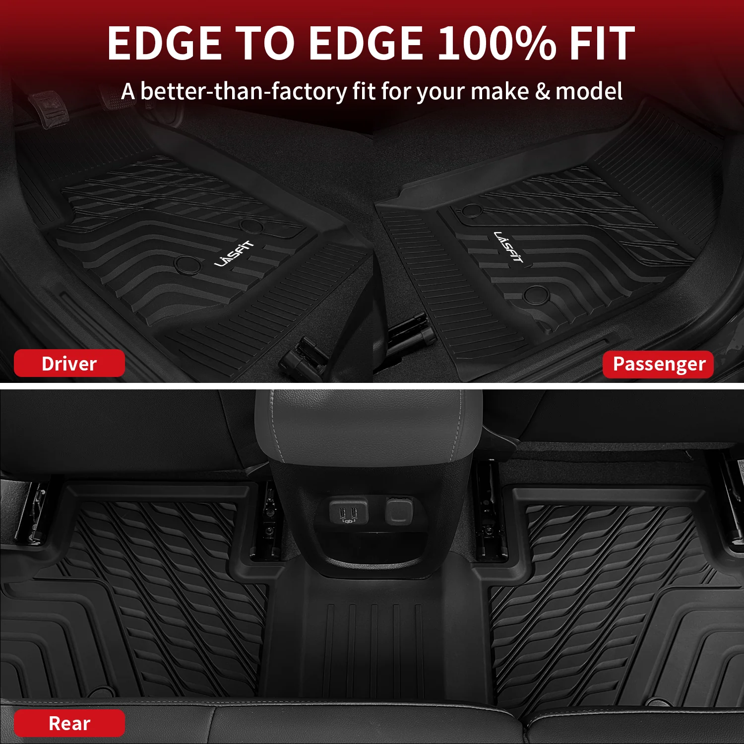 Fit for 2015-2022 Chevrolet Colorado Floor Mats, Fit Carpet Floor Only - Image 5