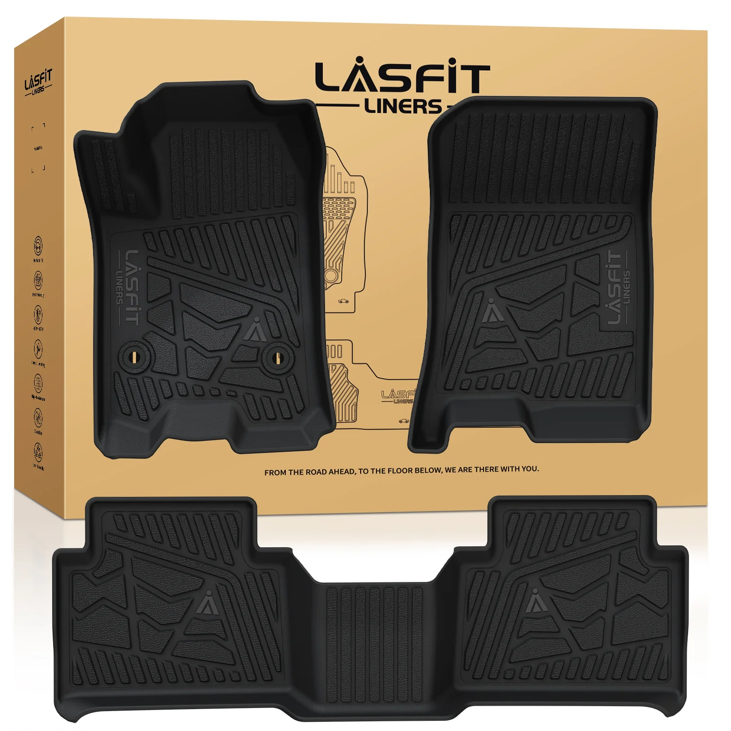 Fit for 2023-2026 GMC Canyon Floor Mats, Fit Carpet Floor Only - Image 9