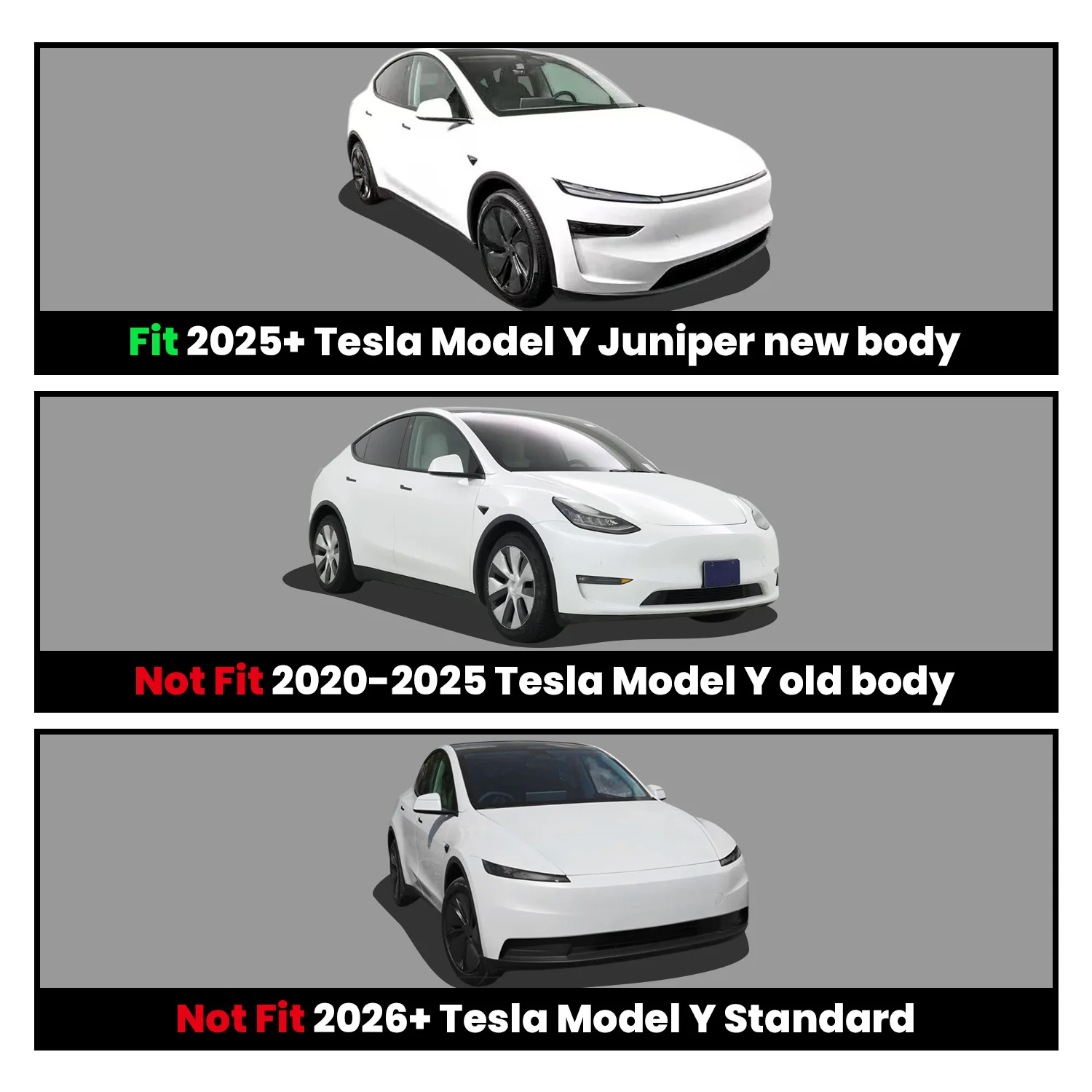 Fit for 2026 Tesla Model Y Floor Mats or Cargo or Frunk Liner or Trunk Well or Seatback Mats, Only Fit 5 seats - Image 23