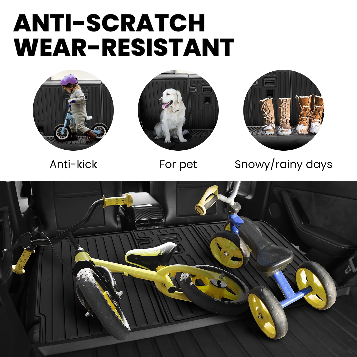 Fit for 2026 Tesla Model Y Floor Mats or Cargo or Frunk Liner or Trunk Well or Seatback Mats, Only Fit 5 seats - Image 39