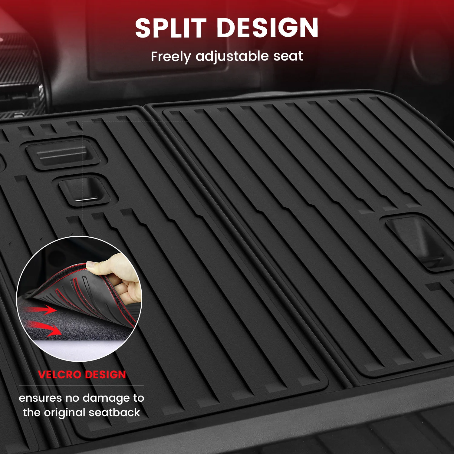Fit for 2026 Tesla Model Y Floor Mats or Cargo or Frunk Liner or Trunk Well or Seatback Mats, Only Fit 5 seats - Image 8