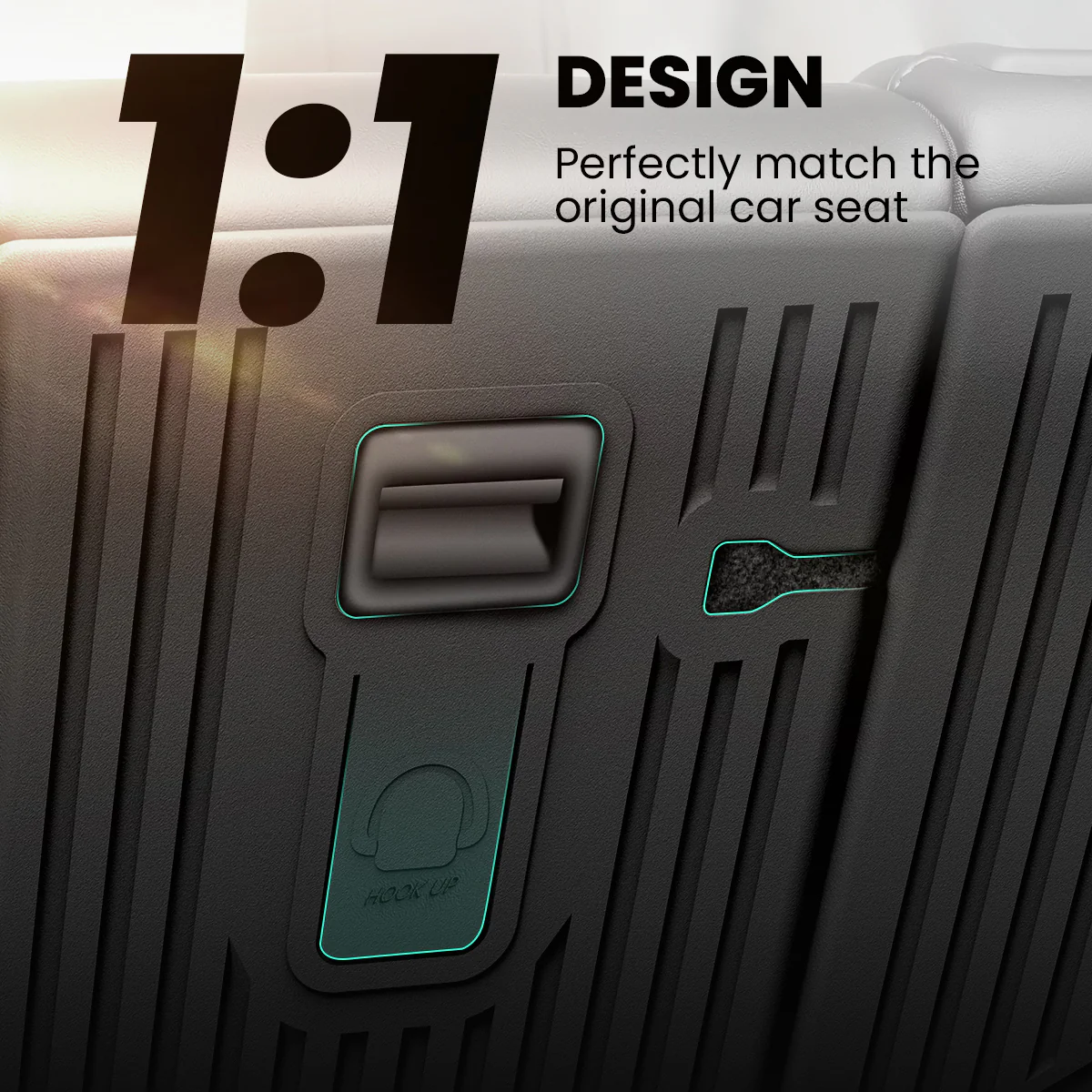 Fit For 2020-2025 Tesla Model Y Second Row Seats Back Cover Mats All Weather, Fit 5-Seater & 7-Seater - Image 13