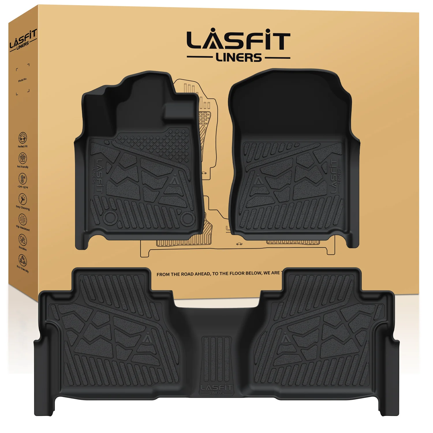 Fit for 2014-2021 Toyota Tundra Floor Mats 1st & 2nd Row Seat - Image 18