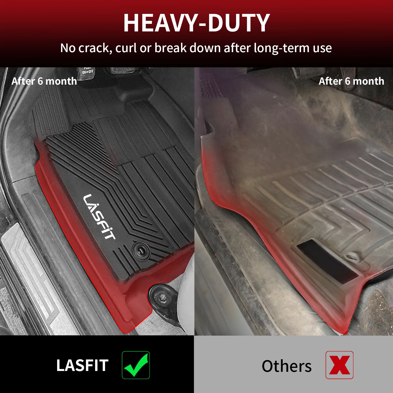 Fit for 2014-2021 Toyota Tundra Floor Mats 1st & 2nd Row Seat - Image 5