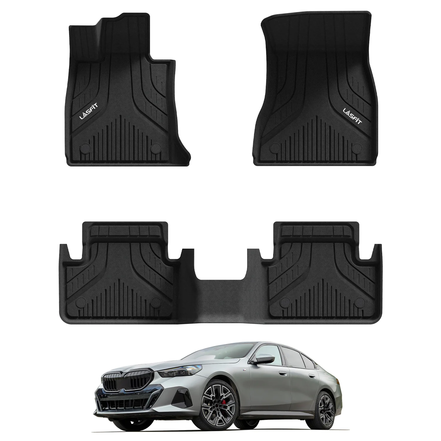 Fit for 2024-2026 BMW 5 Series G60 530i & 540i Floor Mats, Fit Gasoline Only - Image 8