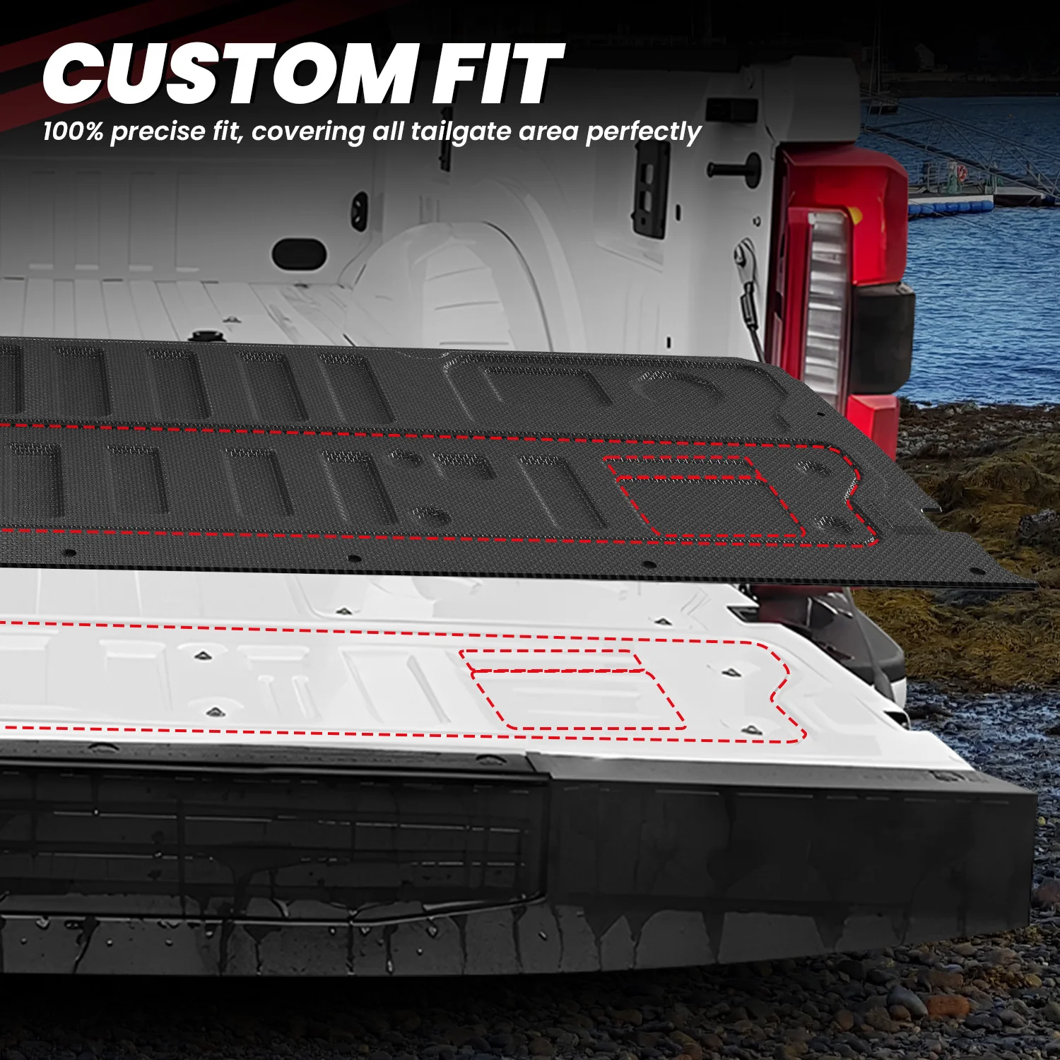 Fit for 2017-2026 Ford F-250 F-350 F-450 F-550 Super Duty Bed Mat or Tailgate Mat, Not Fit Drop-in liners - Image 12
