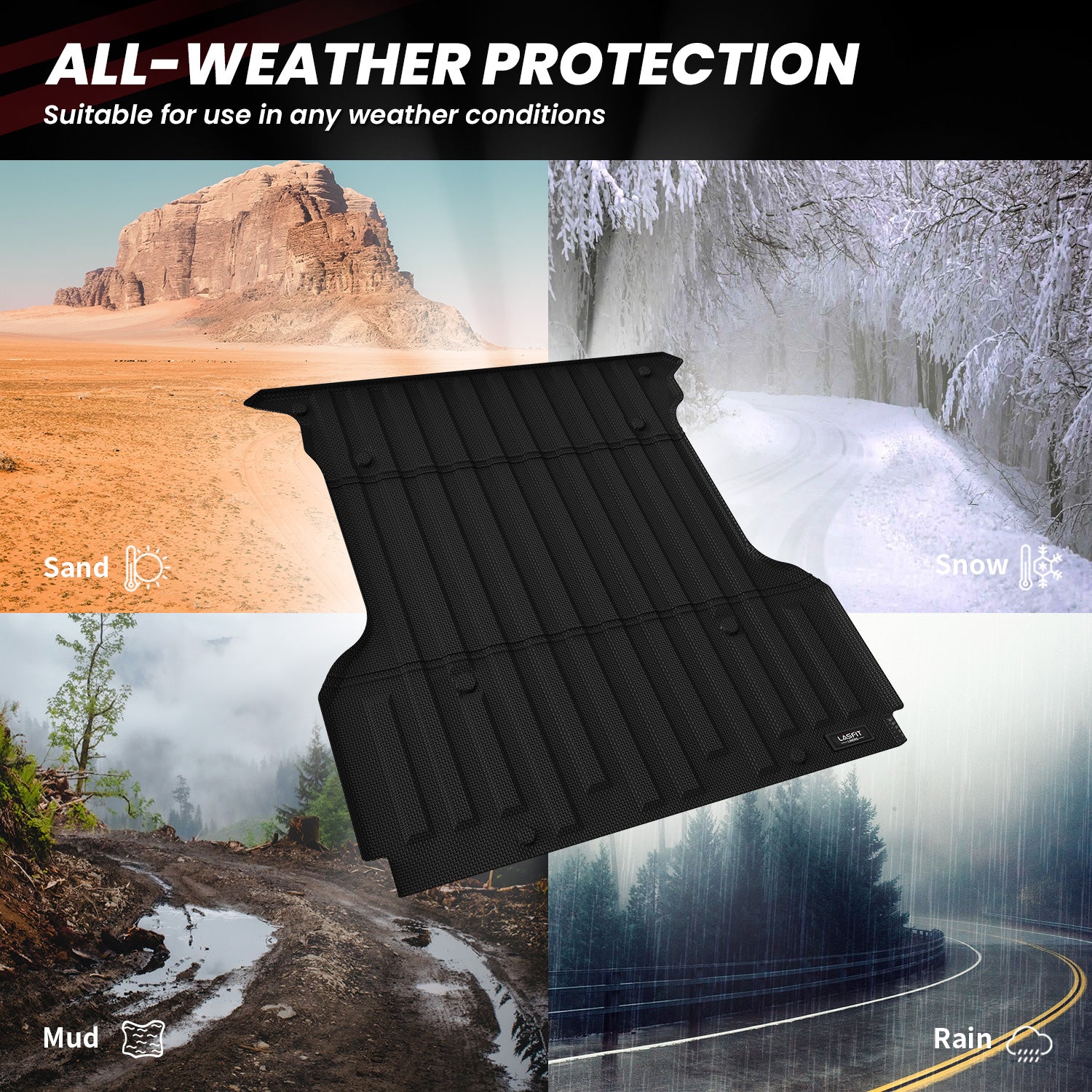 Fit for 2004-2014 Ford F-150 5.5' Bed Heavy Duty Truck Bed Mats, Not Fit Drop-in liners - Image 6