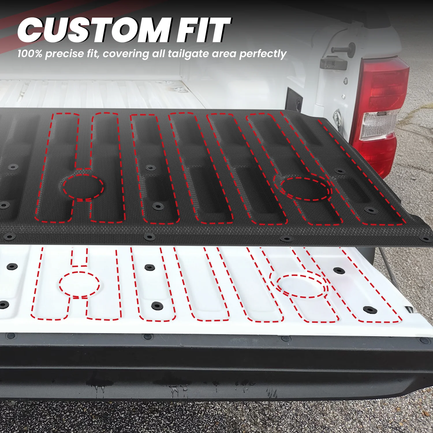 Fit for 2022-2026 Ford Maverick 4.5FT(54.4" ) Heavy Duty Truck Bed Mat or Tailgate Mat, Not Fit Drop-in liners - Image 11