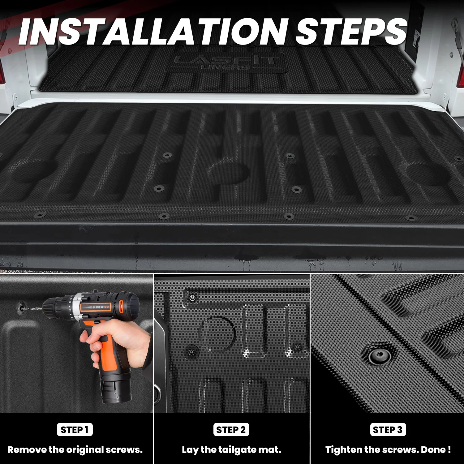 Fit for 2022-2026 Ford Maverick 4.5FT(54.4" ) Heavy Duty Truck Bed Mat or Tailgate Mat, Not Fit Drop-in liners - Image 13