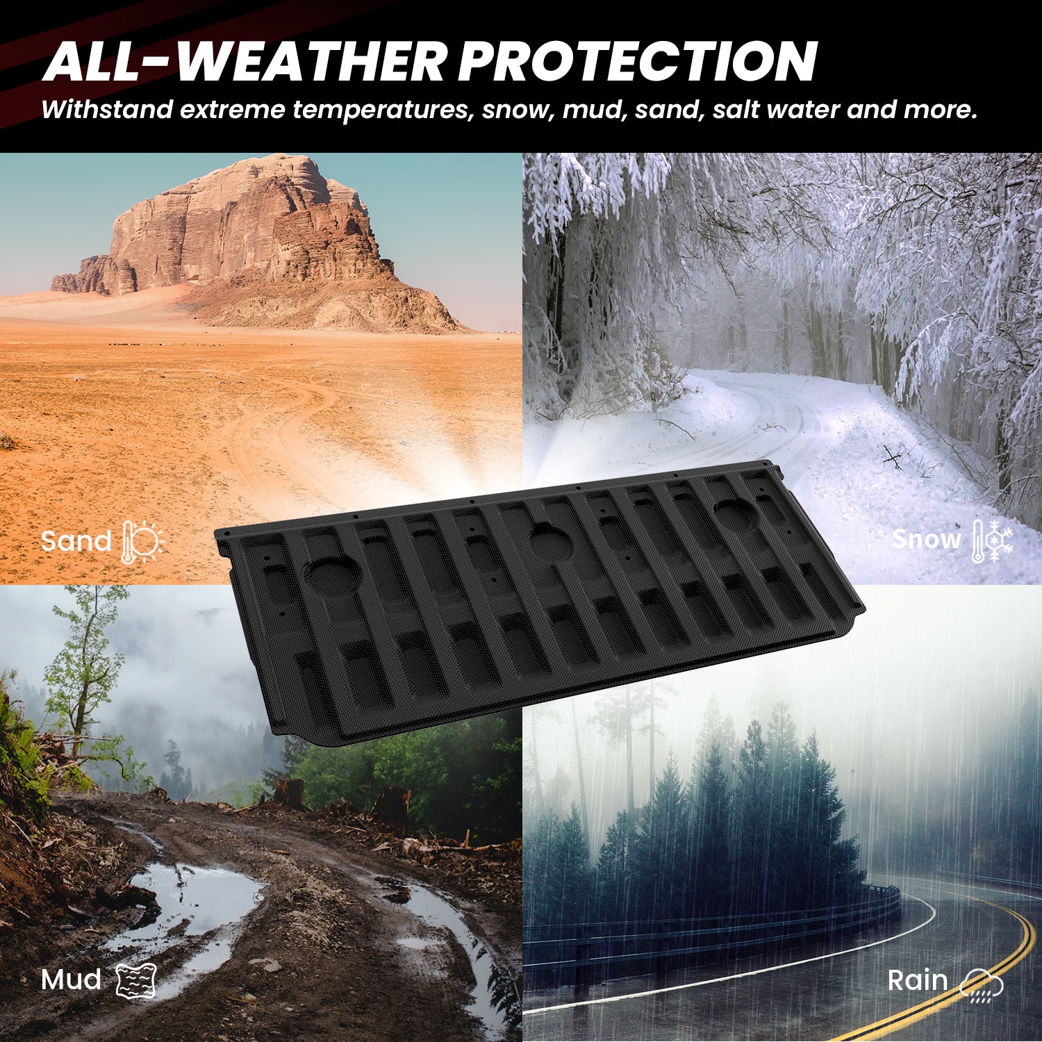 Fit for 2022-2026 Ford Maverick 4.5FT(54.4" ) Heavy Duty Truck Bed Mat or Tailgate Mat, Not Fit Drop-in liners - Image 15