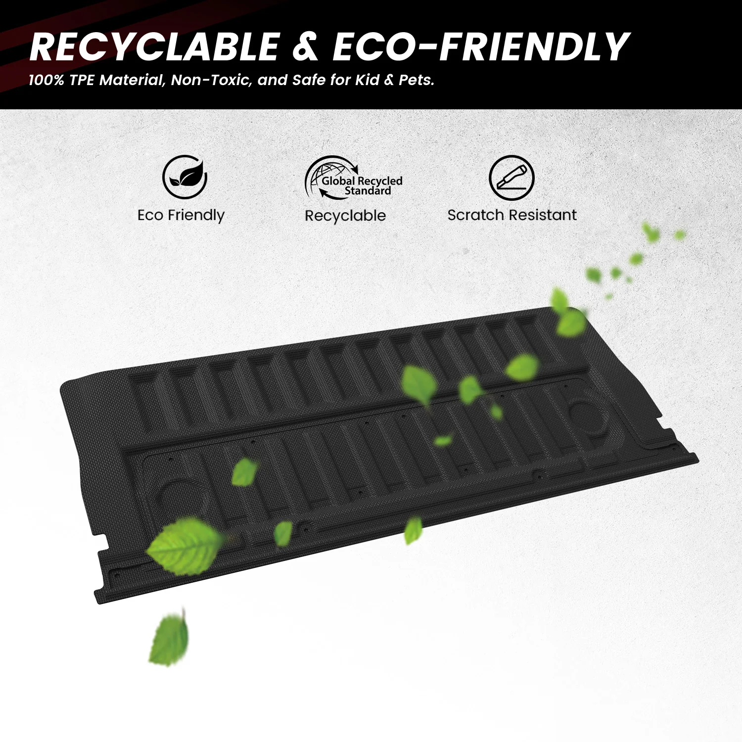 Fit for 2024-2026 Ford Ranger 5FT(59.6") Heavy Duty Truck Bed Mat or Tailgate Mat, Not Fit Drop-in liners - Image 15