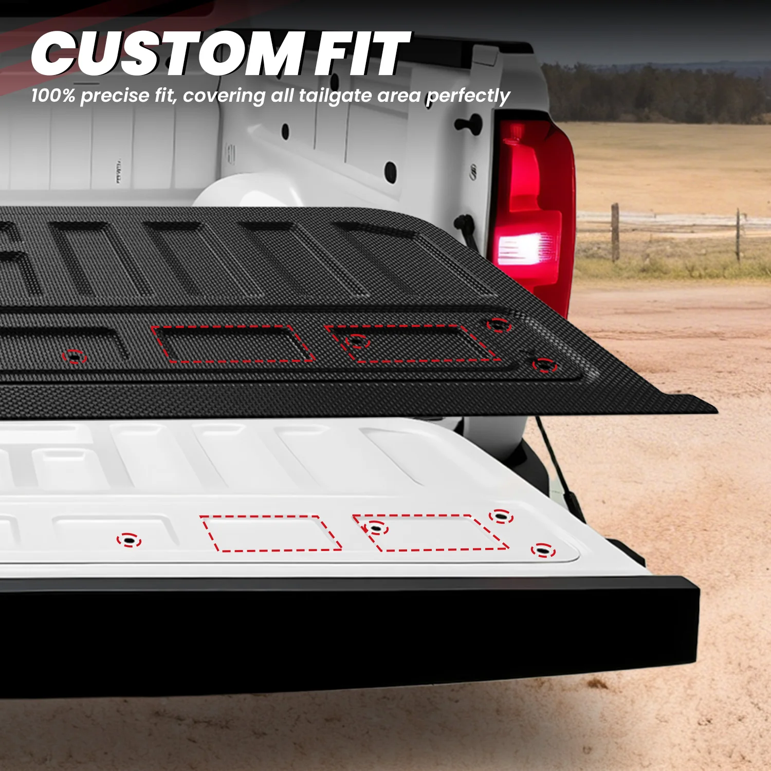 Fit for 2015-2022 GMC Canyon 5.1FT Short Bed Mat or Tailgate Mat - Image 12