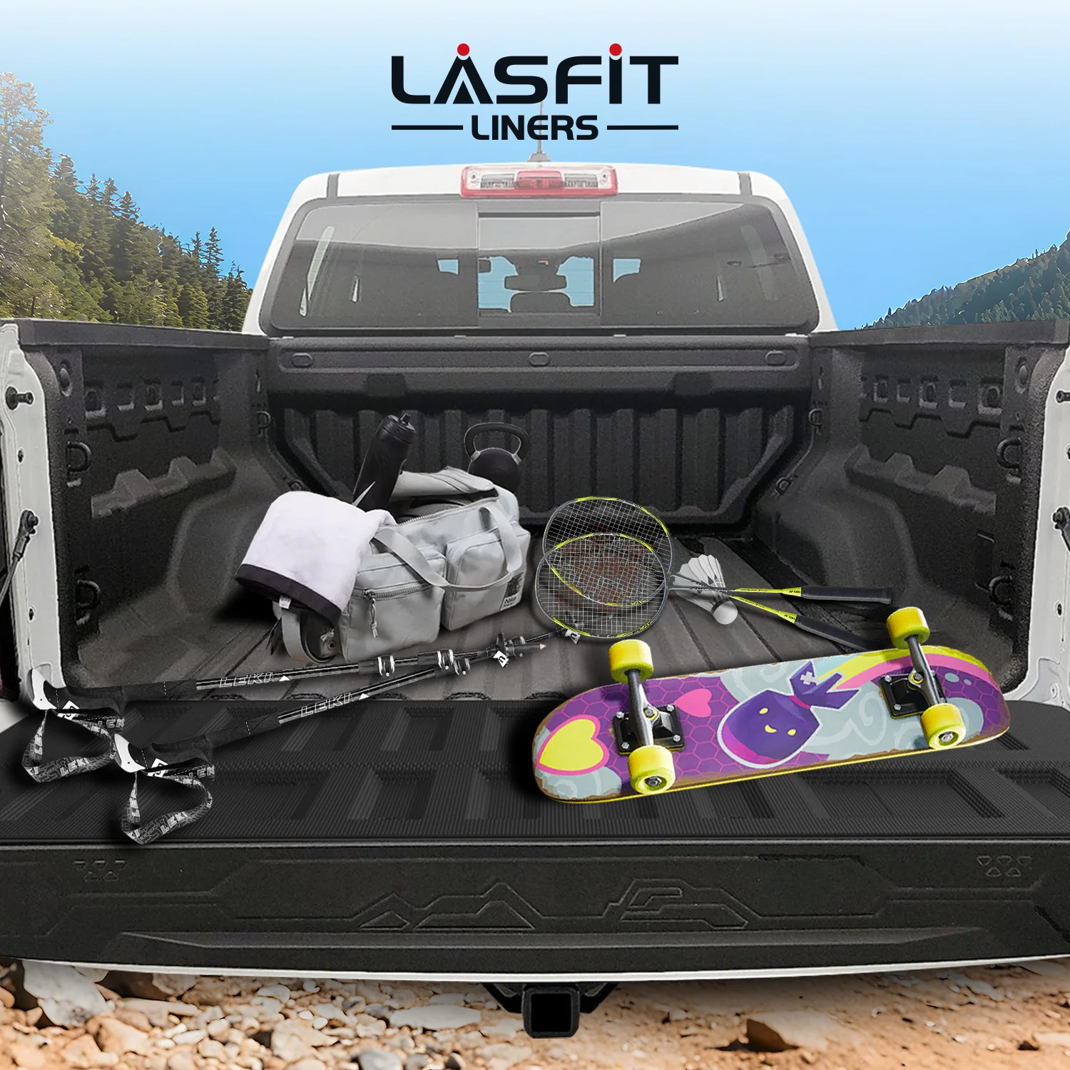 Fit for 2023-2026 GMC Canyon Heavy Duty 61.7"(5FT) Bed Mat or Tailgate Mat - Image 17