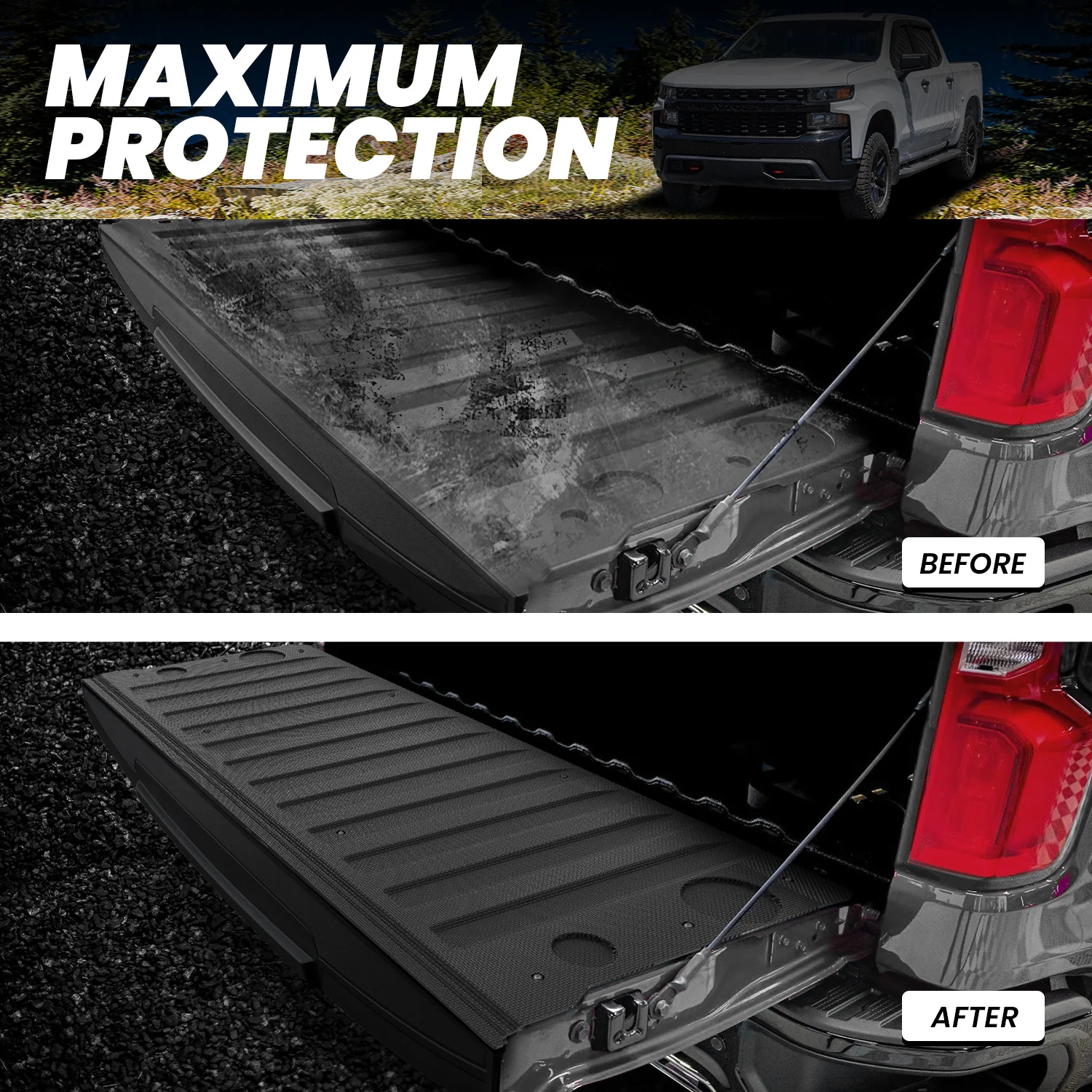 Fit for 2019-2026 GMC Sierra 1500 Truck Bed Mat or Tailgate Mat, Not Fit 2019 Sierra 1500 LD - Image 15
