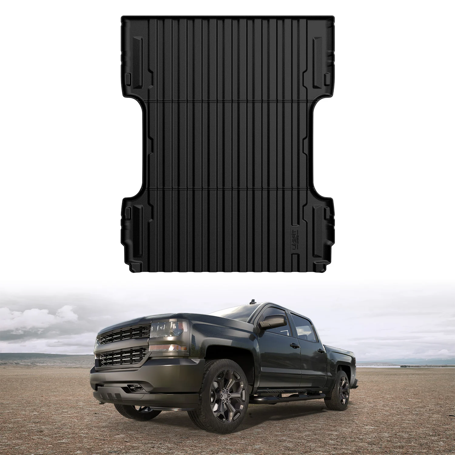Fit for 2007-2018 GMC Sierra 1500 Heavy Duty 5.8FT or 6.5FT Bed Mat, Not Fit 2007 Classic Body Style - Image 11