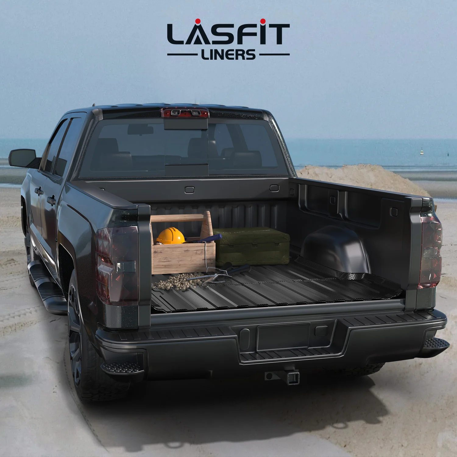 Fit for 2007-2018 GMC Sierra 1500 Heavy Duty 5.8FT or 6.5FT Bed Mat, Not Fit 2007 Classic Body Style - Image 9