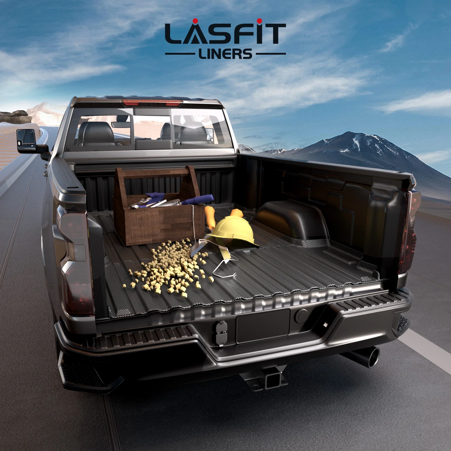 Fit for 2020-2026 GMC Sierra 2500HD 3500HD 6.8FT Bed Mat or Tailgate Mat, Not for 5th Wheel Package - Image 9