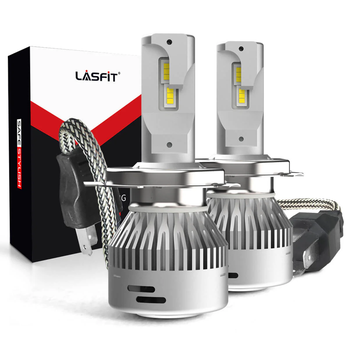 60W 9003 H4 HB2 LA Plus Series | 6,000LM 6000K LED Bulbs