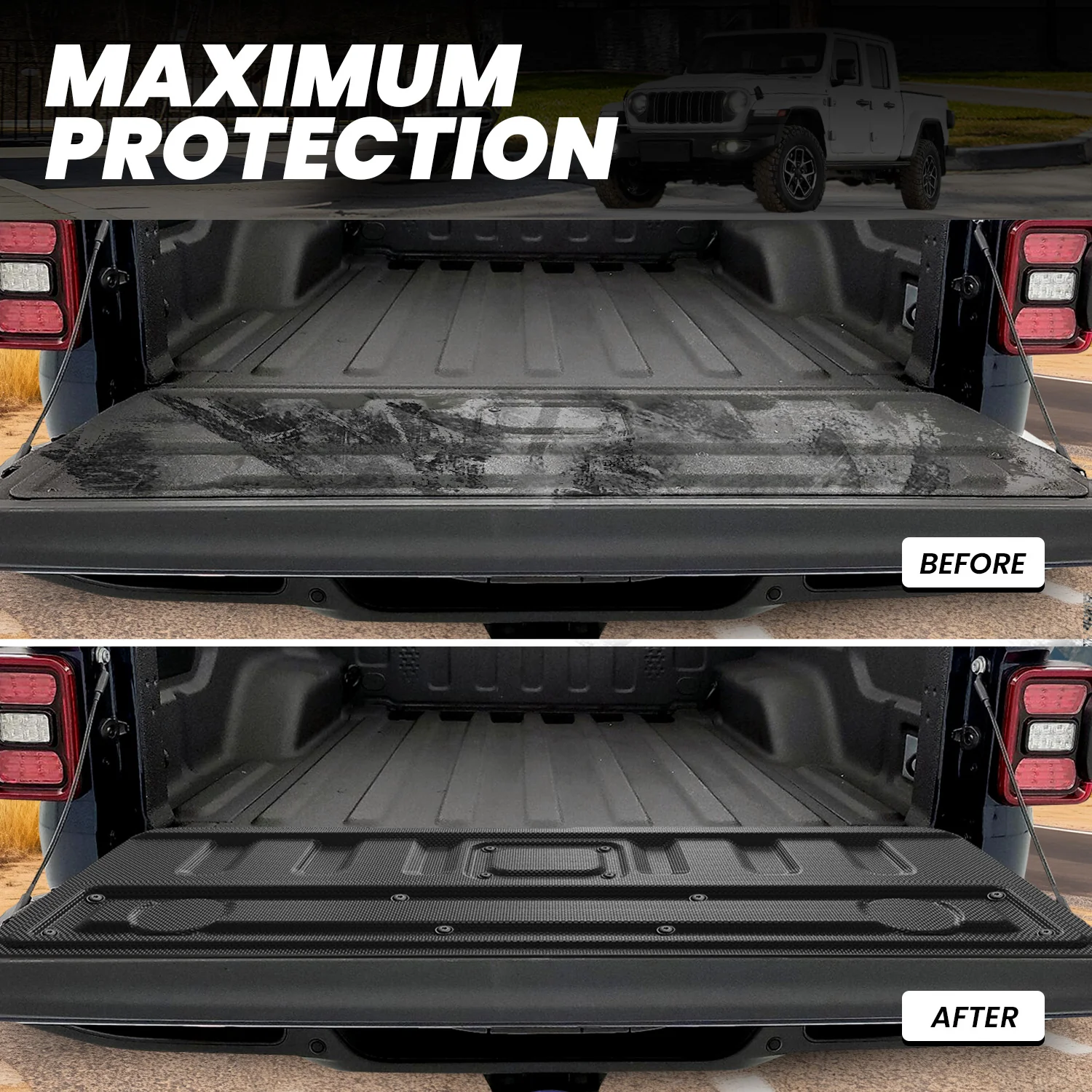 Fit for 2020-2026 Jeep Gladiator 5FT Truck Bed Mat or Tailgate Mat - Image 13