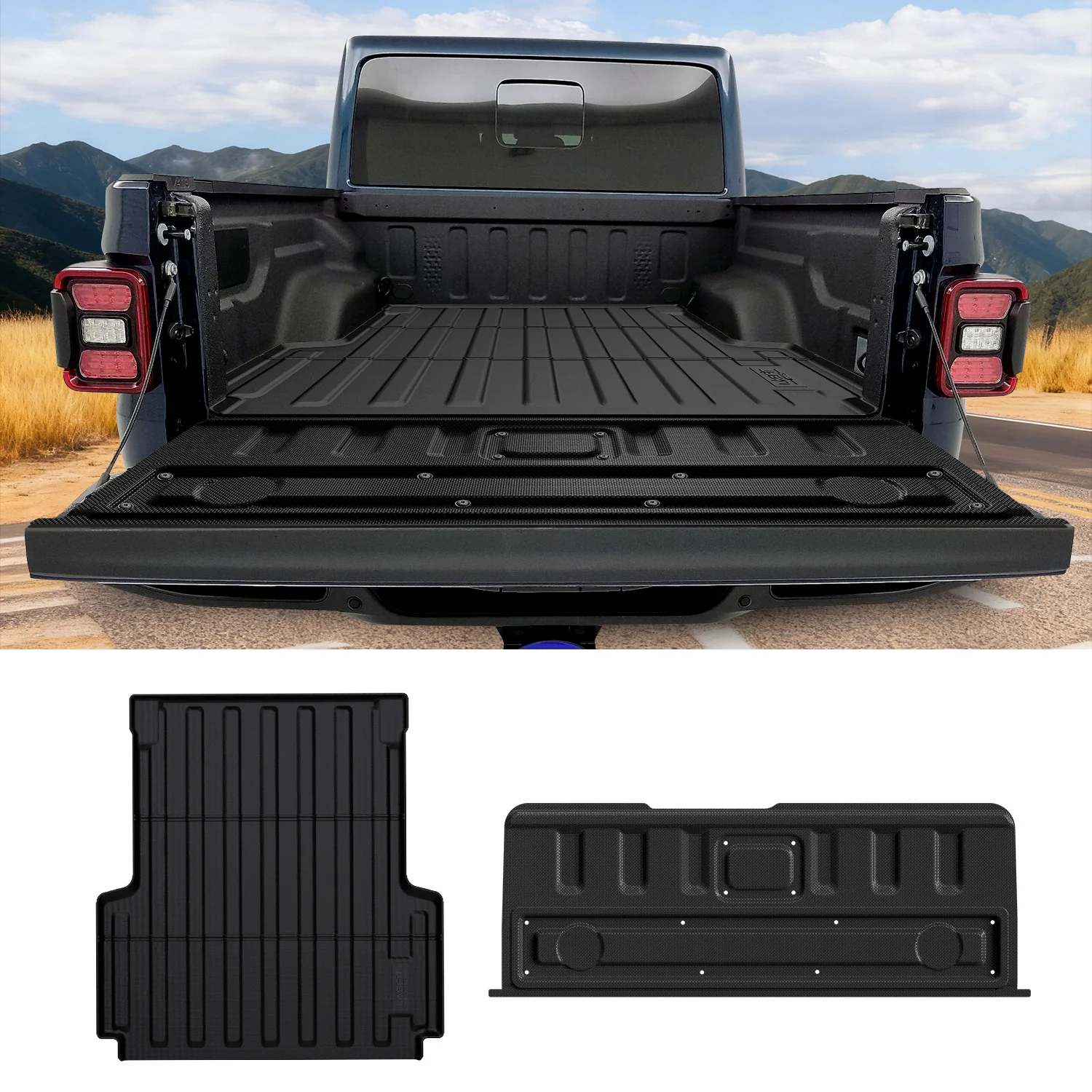 Fit for 2020-2026 Jeep Gladiator 5FT Truck Bed Mat or Tailgate Mat - Image 16