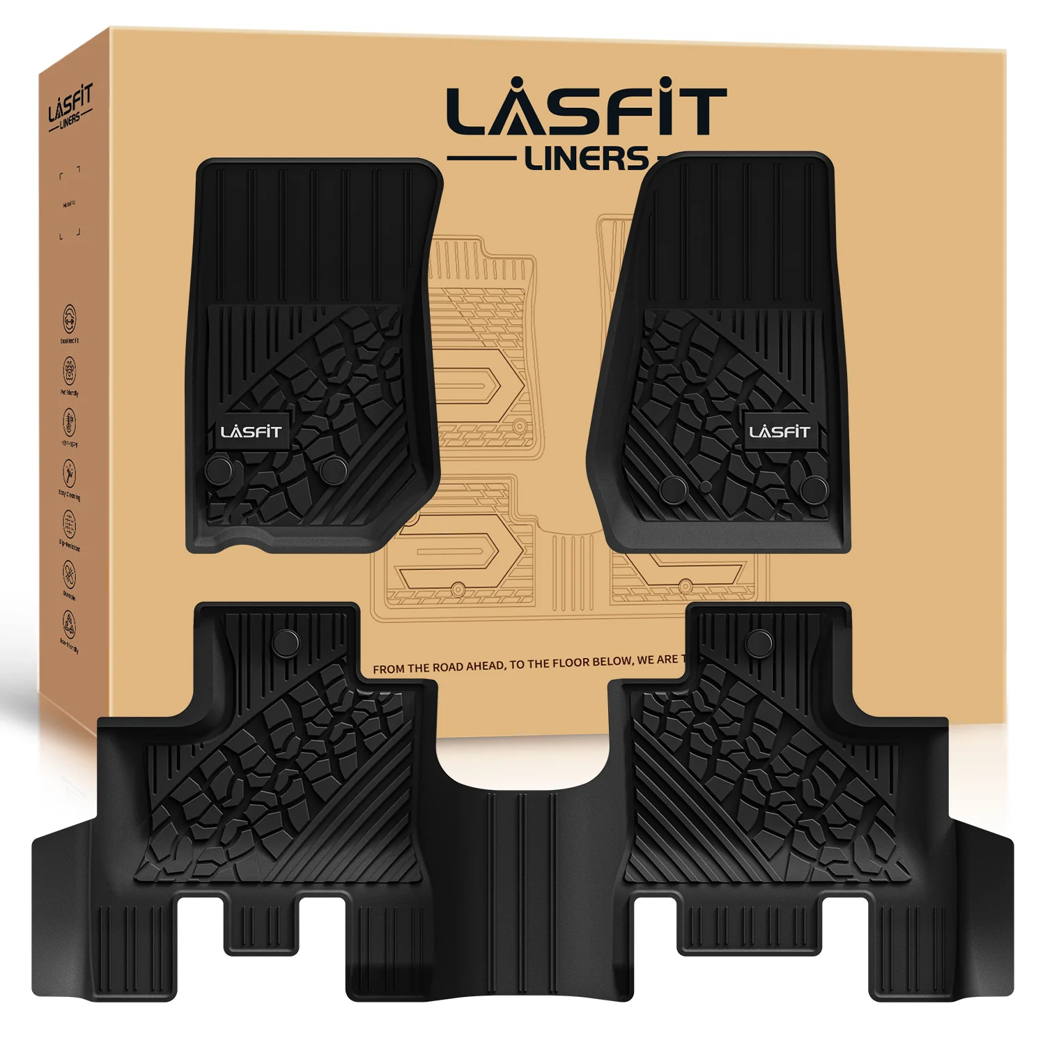 Fit for 2014-2018 Jeep Wrangler JK Floor Mats or Cargo Mat, For 4 Doors Only - Image 23