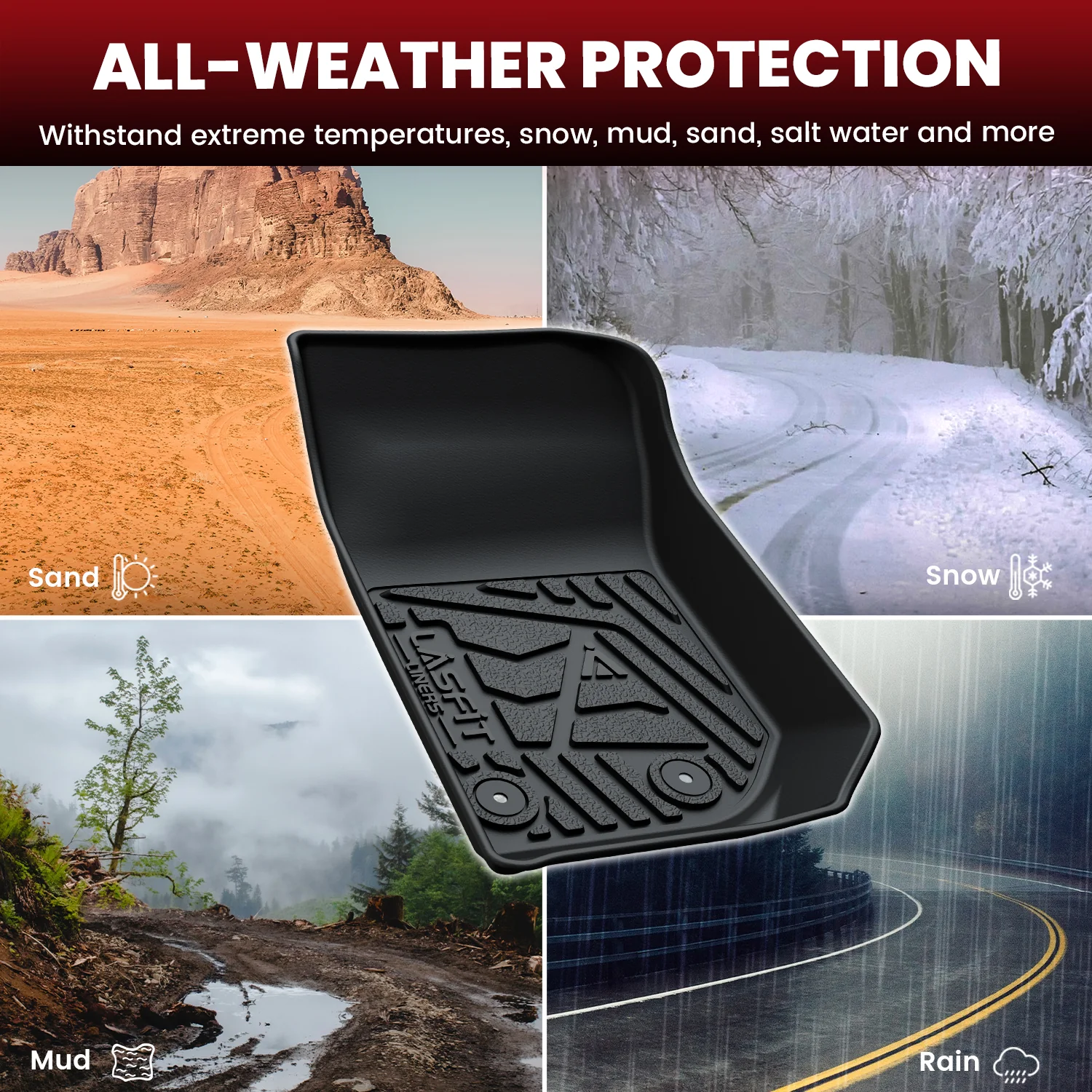 Fit for 2014-2018 Jeep Wrangler JK Floor Mats or Cargo Mat, For 4 Doors Only - Image 7