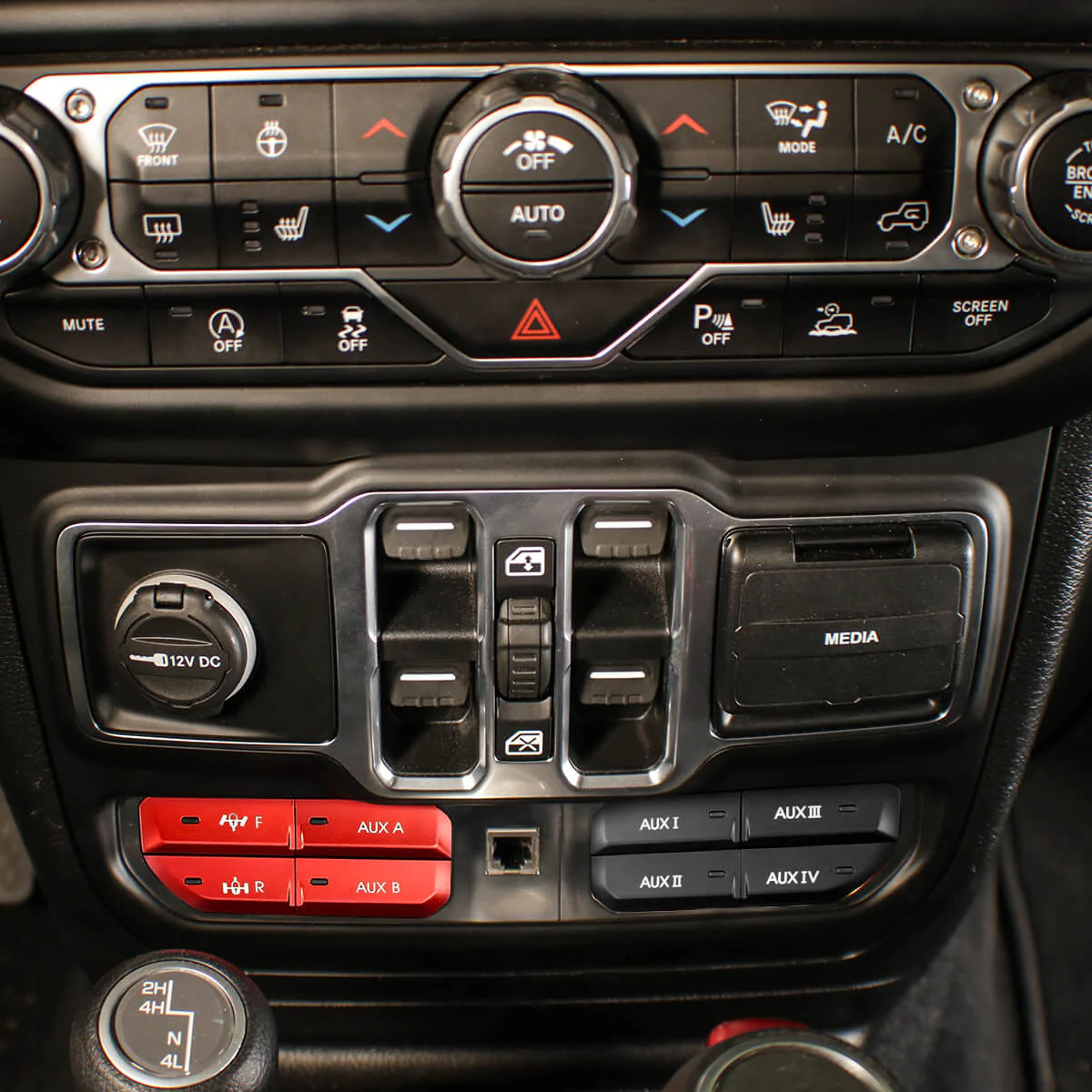 Fit For Jeep Wrangler JL 2018-2025 Auxiliary Switch Panel Bank Kit - Image 11