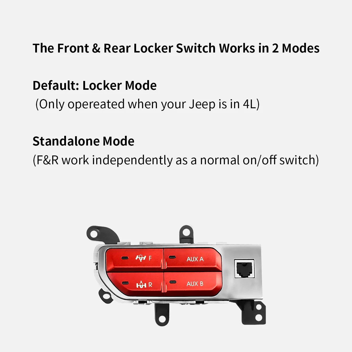 Fit For Jeep Wrangler JL 2018-2025 Auxiliary Switch Panel Bank Kit - Image 17
